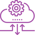 Hybrid cloud icon